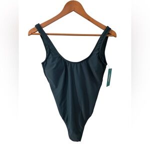 Sports Illustrated Classic Tank One-Piece Swimsuit Dark Teal NWT